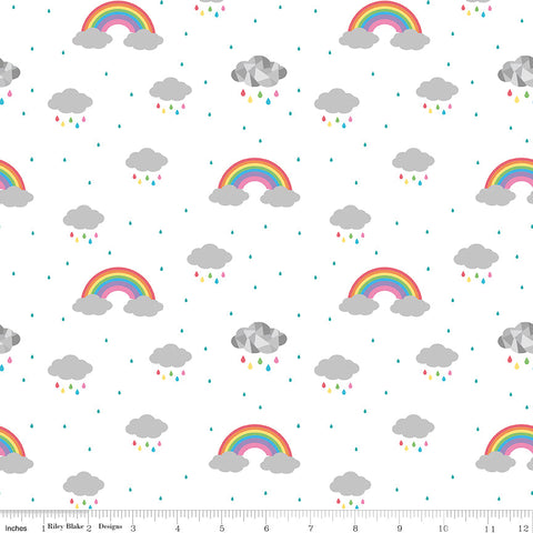 Riley Blake Dream Clouds Dream in Colour White