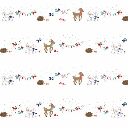 Riley Blake Tasha Noel Pixie Noel 2 Animals White