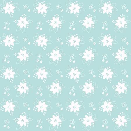 Riley Blake Tasha Noel Pixie Noel 2 Floral Aqua