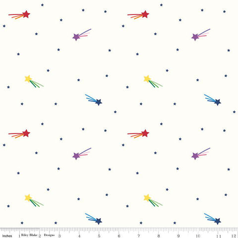 Riley Blake Kirsty Lea Imagine Shooting Stars Offwhite