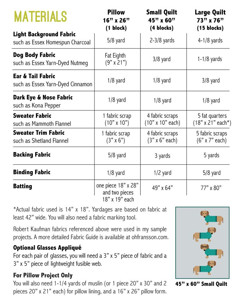 {New Arrival}Elizabeth Hartman Patterns Dogs in Sweaters