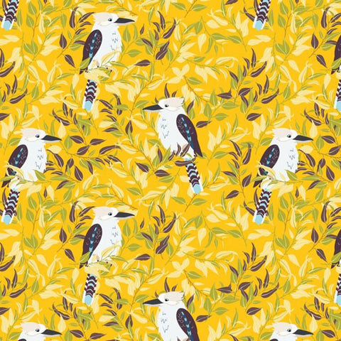 Amanda Joy Designs Kookaburra Calling Kookaburra Calypso Yellow