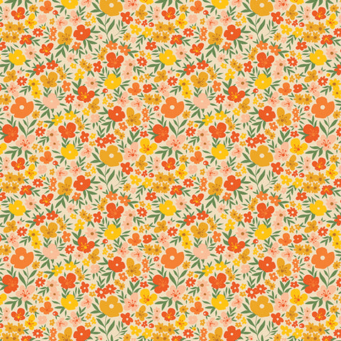 Art Gallery Grow & Harvest FLANNEL Flowery Meadow Sunlit