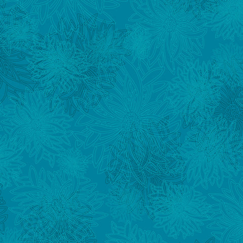 {New Arrival} Art Gallery Floral Elements Blue Lagoon