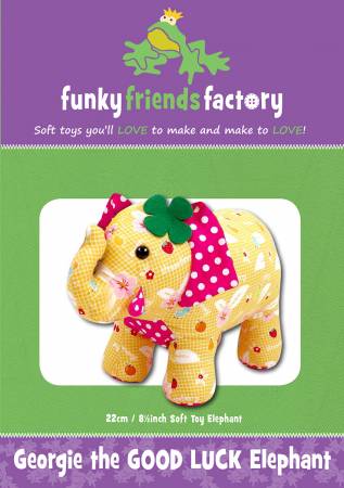 Funky Friends Factory Georgie The Good Luck Elephant Pattern