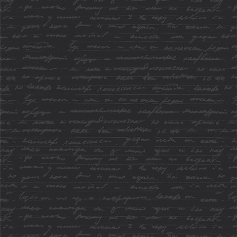 Art Gallery Fabrics Duality Fusion Lyricist’s Diary Black