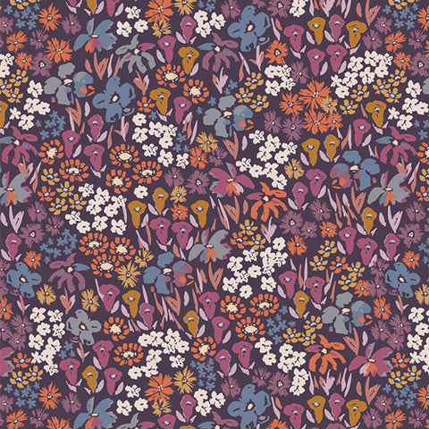 {New Arrival} Art Gallery Fabrics Dusk Fusion Bloomkind Meadow Dusk