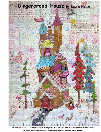 {New Arrival} Laura Heine Gingerbread House Collage Pattern