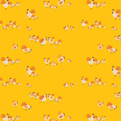 Art Gallery Fabrics Grow & Harvest Roaming Hens Sun