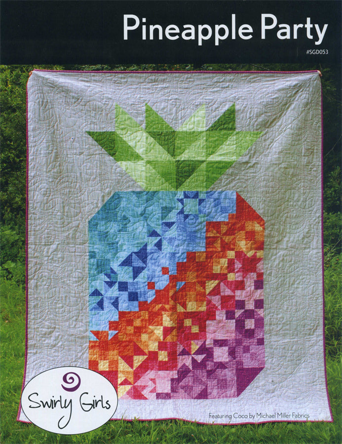 {New Arrival} Pineapple Party Quilt Kit by Swirly Girls Featuring Michael Miller Fabrics Coco Fabrics