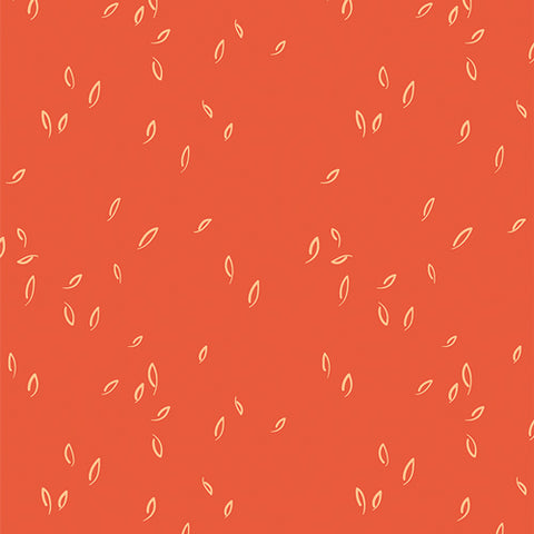 Art Gallery Fabrics Hazelwood Dancing Leaves Vermilion