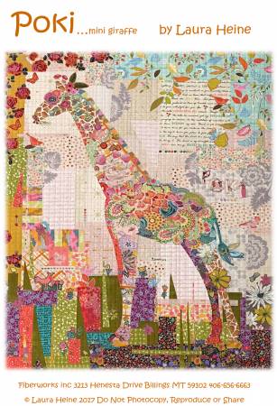 {New Arrival} Laura Heine Poki Mini Giraffe Collage Pattern