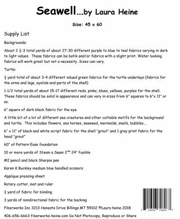 {New Arrival}Laura Heine Seawell Sea Turtle Collage Pattern