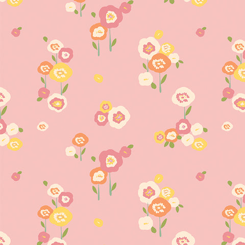 {New Arrival} Art Gallery Fabrics LullaBee Sweet Florets Rose