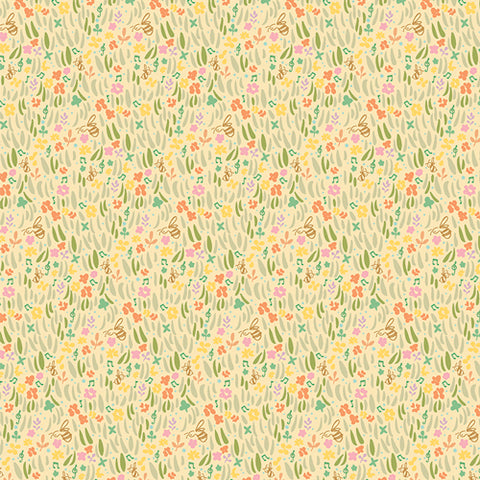{New Arrival} Art Gallery Fabrics LullaBee Gardenland Sun