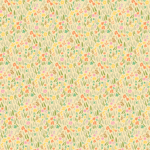 {New Arrival} Art Gallery Fabrics LullaBee Gardenland Sun