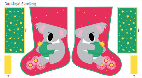 Devonstone Festive Friends Stocking Koala Panel