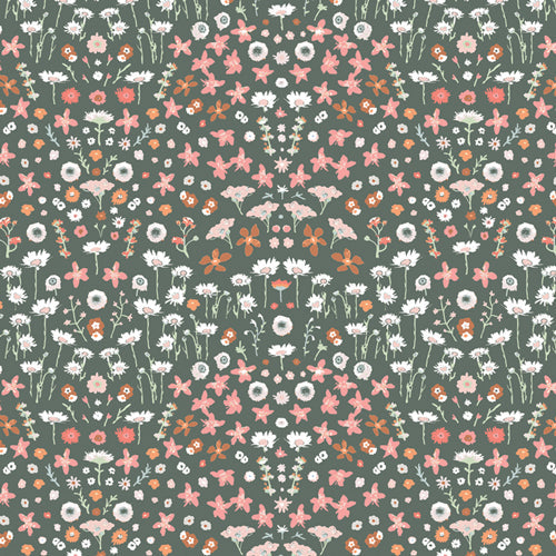 Art Gallery Picturesque Painted Field Tangerine  FAT QUARTER