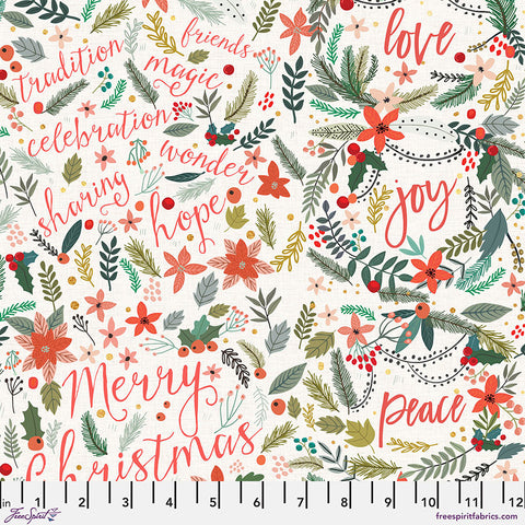 FreeSpirit Mia Charro Christmas Squad Family Wishes - Ivory