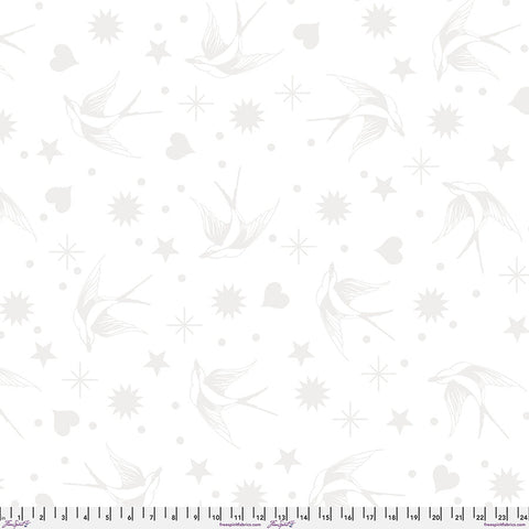 {New Arrival} Tula Pink True Colours Backing Fabric - Fairy Flakes XL - Snowfall