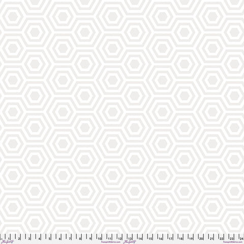 {New Arrival} Tula Pink True Colours Backing Fabric - Hexy XL - Snowfall