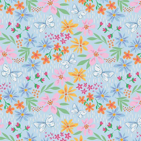 Art Gallery Fabrics Daisy RAYON Flying Wild Cloud