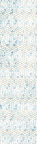 Hoffman Fabrics Backsplash Digital Ice Honeycomb Ombre Digital Panel