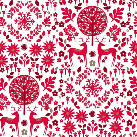 Dashwood Studio Starlit Hollow Reindeer Forest White