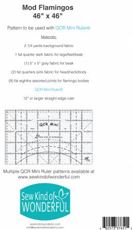 Sew Kind of Wonderful Mod Flamingos Pattern