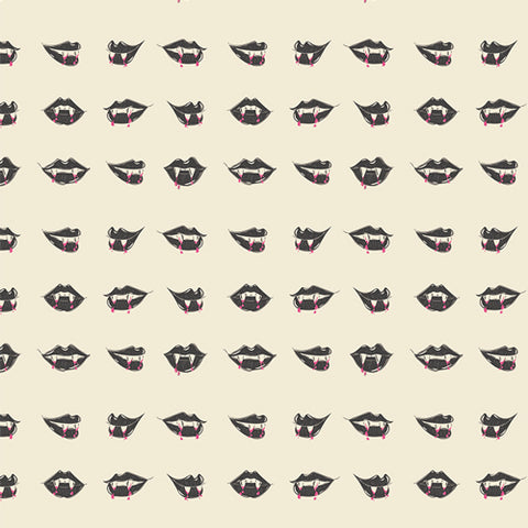 Art Gallery Fabrics Sweet ’n Spookier Fangtastic Lips