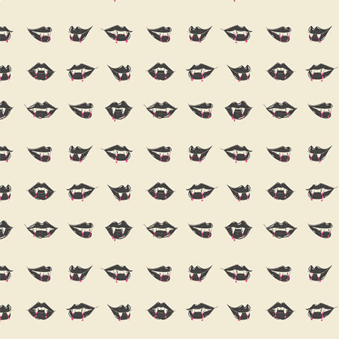 Art Gallery Fabrics Sweet ’n Spookier Fangtastic Lips