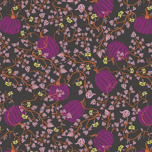 Art Gallery Fabrics Spooky 'n Witchy Pumpkin Patch Deep