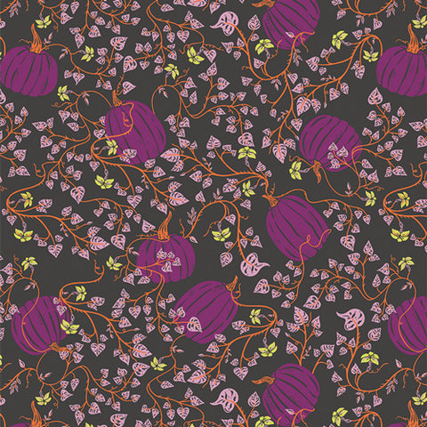 {New Arrival} Art Gallery Fabrics Spooky 'n Witchy Pumpkin Patch Deep