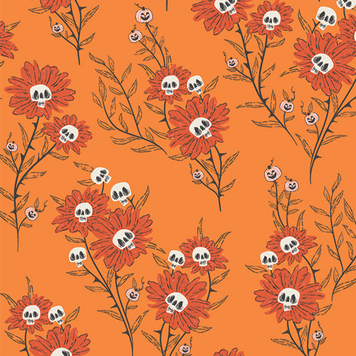 Art Gallery Fabrics Spooky 'n Witchy Wicked Blooms Spice