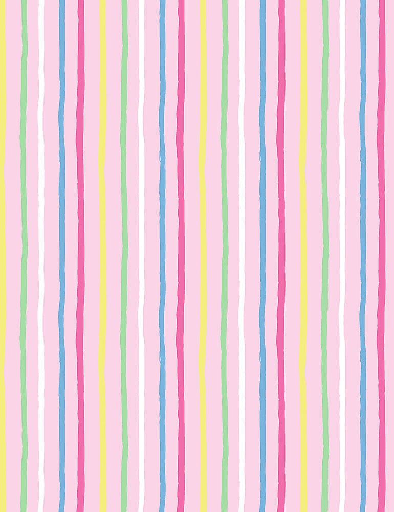 Dear Stella Fabrics Meowmi Pink Candy Stripe