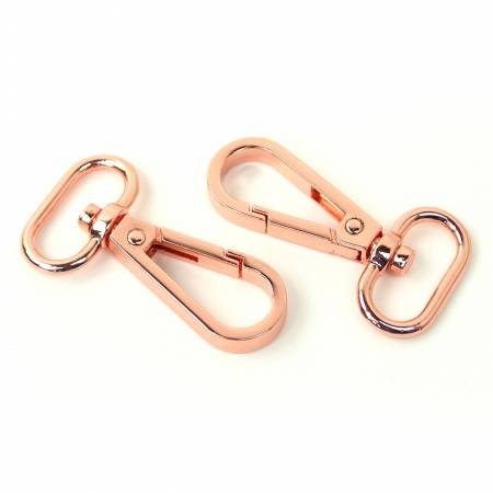 {New Arrival} Sallie Tomato Swivel Hooks 3/4" Rose Gold x 2 Pieces