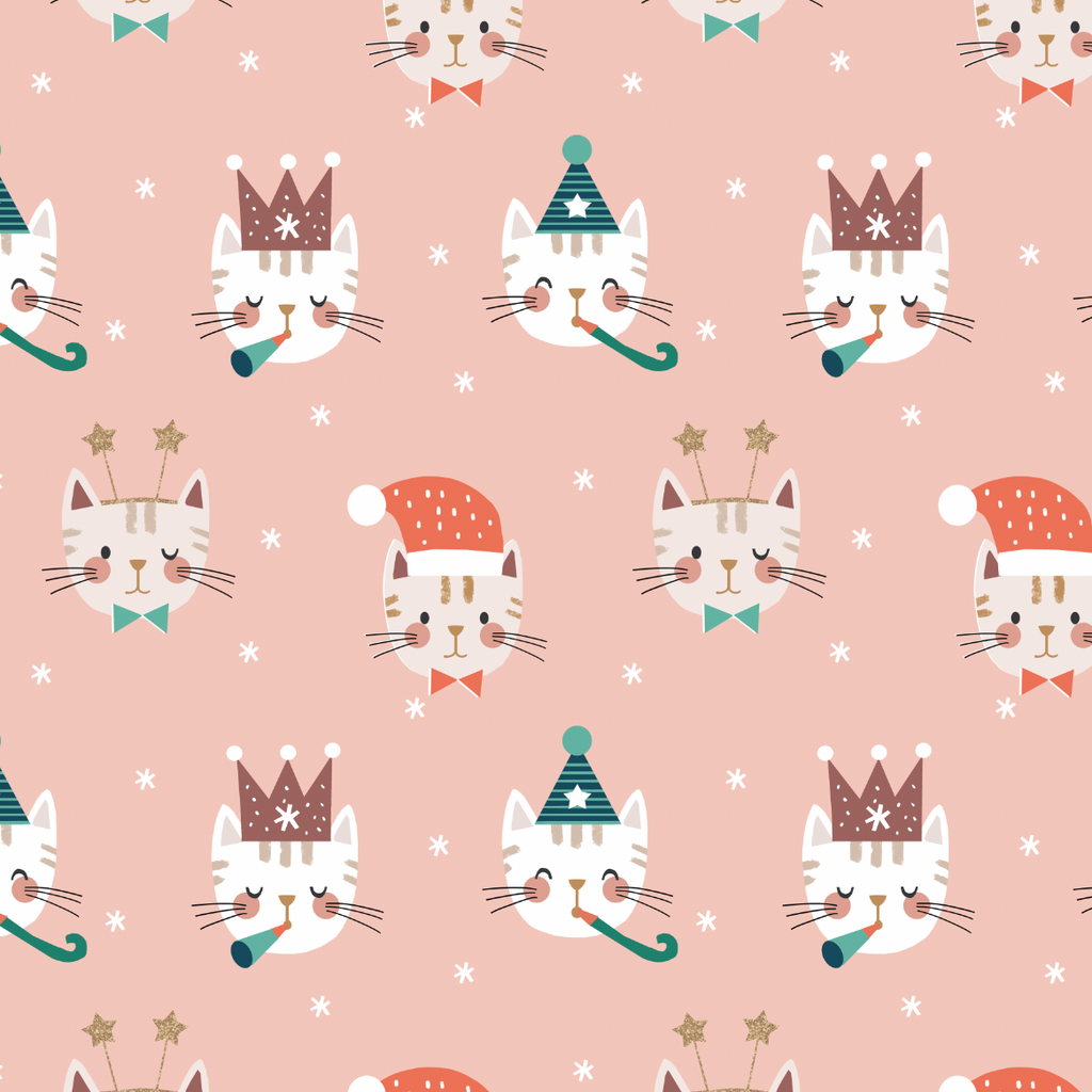 {New Arrival} Dashwood Studio Animal Crackers Festive Cats Pink