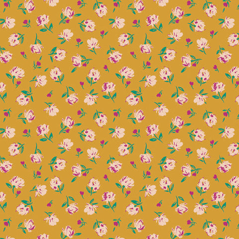 Art Gallery Fabrics The Flower Society Gentle Rosebuds Solar FAT QUARTER