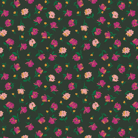 Art Gallery Fabrics The Flower Society Gentle Rosebuds Lunar