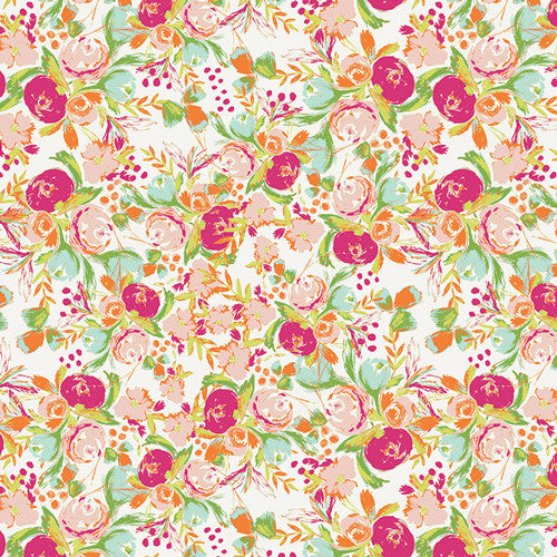 Art Gallery Wild Bloom Flowerfield Sunrise FAT QUARTER
