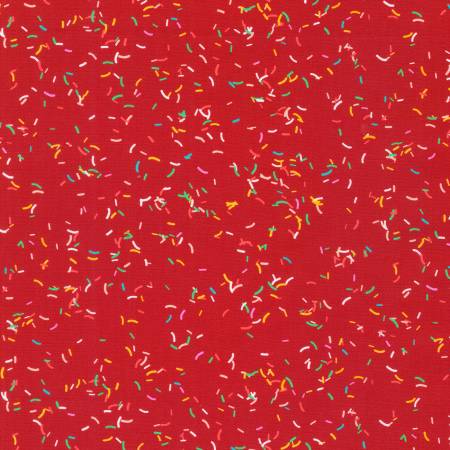 Robert Kaufman Tinsel Town Sprinkles Cranberry