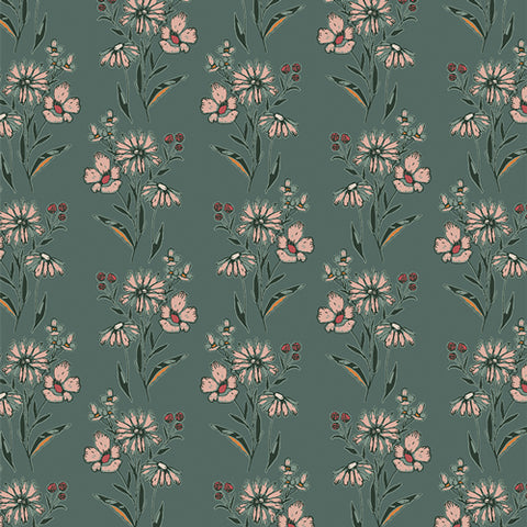 {New Arrival} Art Gallery Fabrics Woodland Keeper Pale Inflorescence