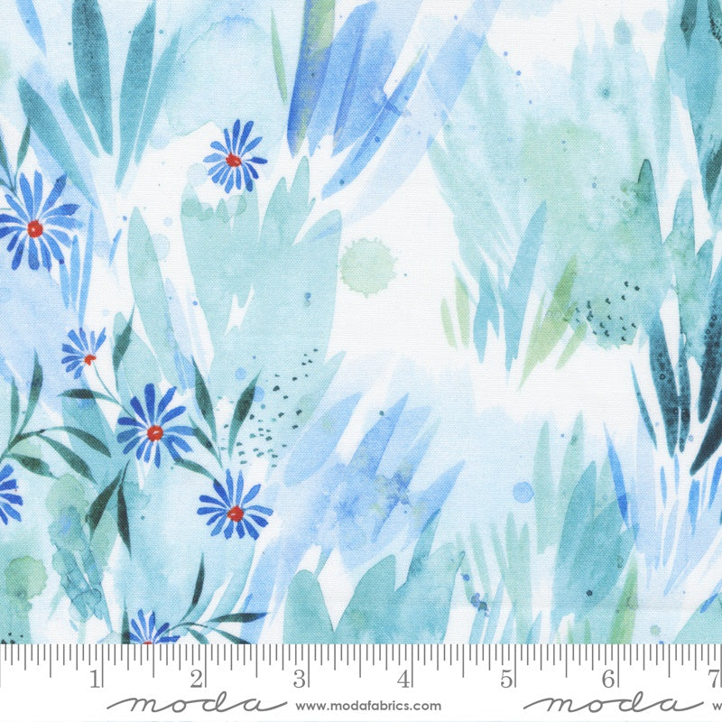 Moda Create Joy Project Eufloria Fields of Green Cornflower