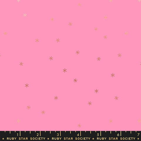 {New Arrival} Moda Ruby Star Society Camellia & Spark Flamingo Metallic