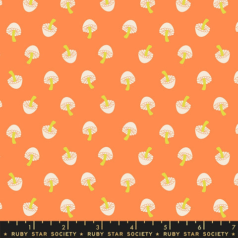 {New Arrival} Moda Ruby Star Society Tiny Frights Tiny Mushroom Orange Glow in the Dark