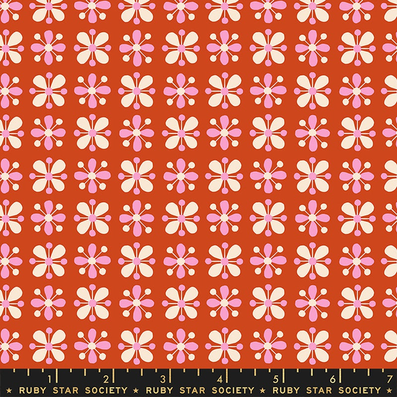 Moda Ruby Star Society Petunia Wallflower Cayenne