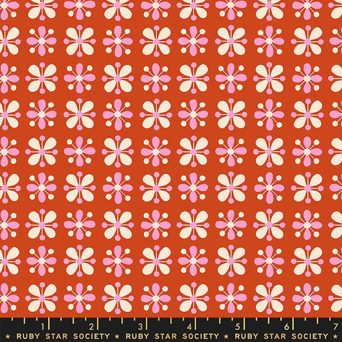 Moda Ruby Star Society Petunia Wallflower Cayenne