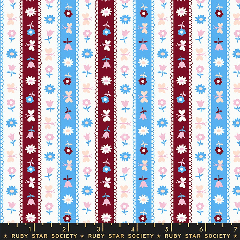 Moda Ruby Star Society Lil Ribbon Stripe Altitude