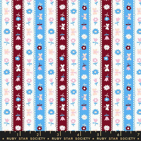 Moda Ruby Star Society Lil Ribbon Stripe Altitude