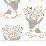 Camelot Emma & Mila White Hello My Deer Portrait